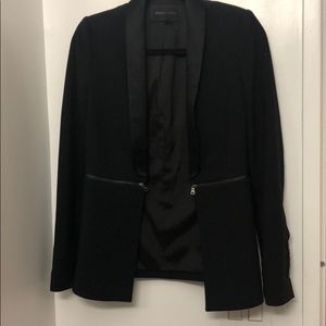 BCBG Black blazer with zip details
